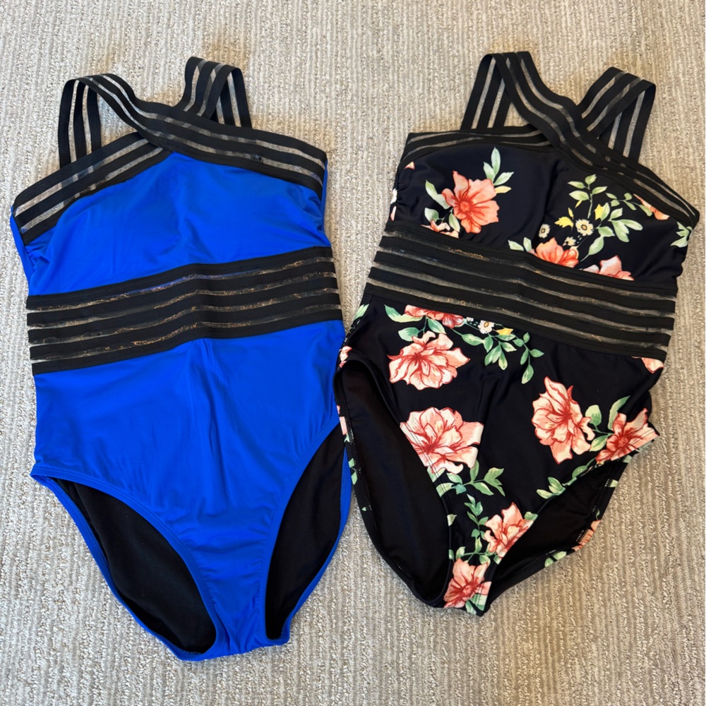 Hilor Brand - Blue and Floral Swimsuits